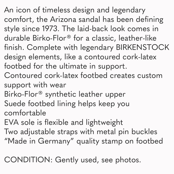 Birkenstock White Arizona Slide Shoe- Size 38 - Picture 13 of 13